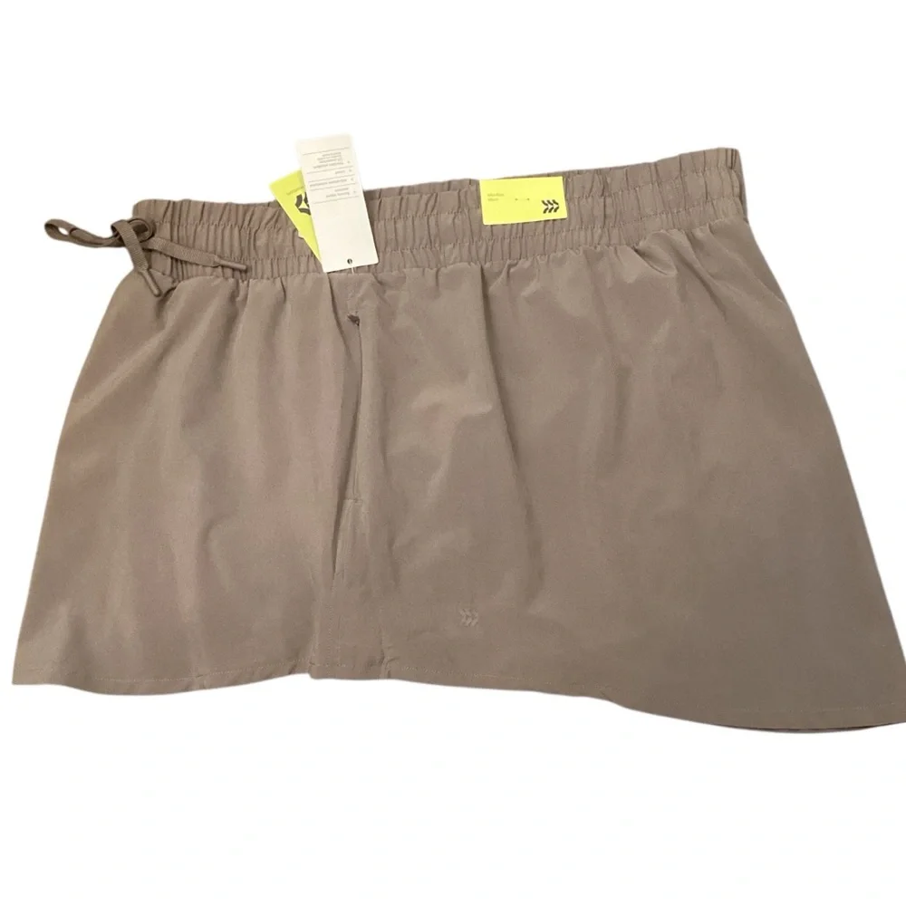 All in Motion Flex‎ Woven Skort Taupe Color Size XXL NEW Athleisure Tennis